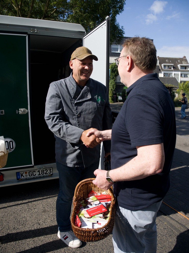 Burmester auf dem Markt Burmester auf dem Markt